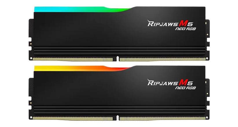 G.SKILL 32GB (2x16GB) DDR5-6000 Ripjaws M5 Neo RGB - Intel XMP G.SKILL 32GB (2x16GB) DDR5-6000 Ripjaws M5 Neo RGB - Intel XMP
